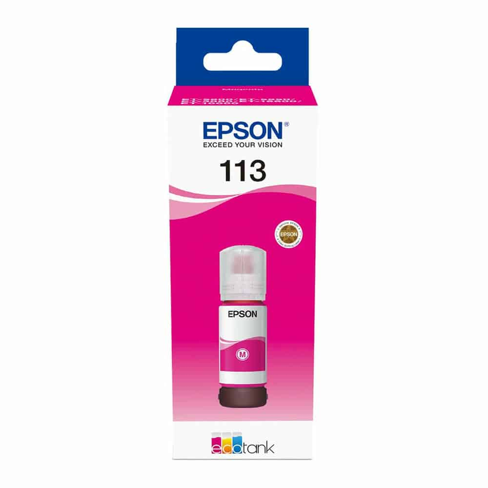 Epson 113 Magenta Pigment Ink 70ml Refill Bottle